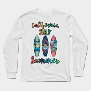 CALIFORNIA SURF SUMMER Long Sleeve T-Shirt